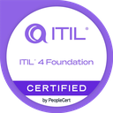 ITIL 4 Foundation certification badge